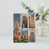 Schöne marokkanische Medina-Architektur Postkarte (Stehend Vorderseite)