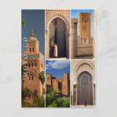 Schöne marokkanische Medina-Architektur Postkarte (Vorderseite)