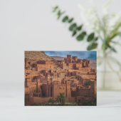 Schöne marokkanische Wüstenarchitektur Kasbah Postkarte (Stehend Vorderseite)