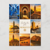 Schöne Marokko-Reise-Collage als Souvenir Postkarte (Vorderseite)
