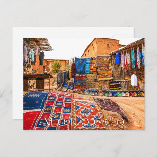 Schöne Marokko Wüste Handwerk Postkarte (Vorne/Hinten)