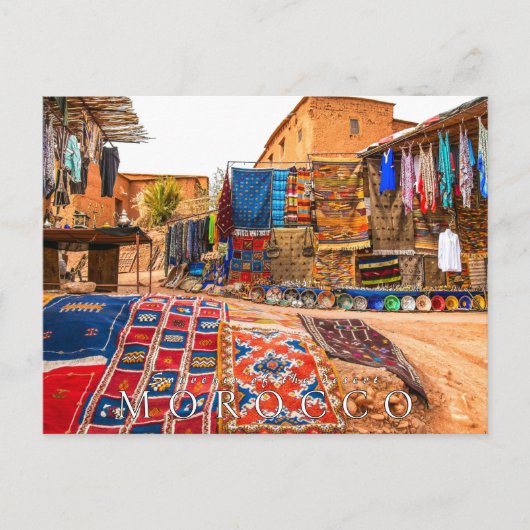 Schöne Marokko Wüste Handwerk Postkarte (Vorderseite)
