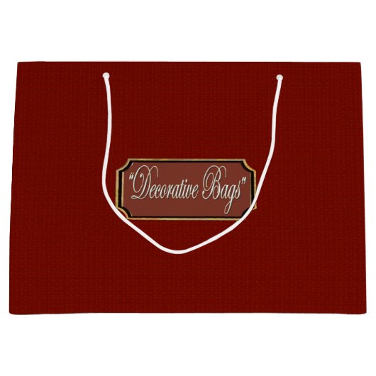 Schöne Maroon große Geschenktasche Große Geschenktüte (Vorderseite)