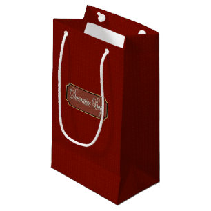 Schöne Maroon kleine Geschenktasche Geschenktüte