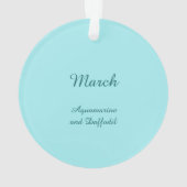 Schöne März Fairy in Daffodien Ornament (Rückseite)