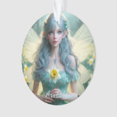 Schöne März Fairy in Daffodien Ornament (Vorderseite)