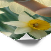 Schöne März Fairy in Daffodien Poster (Ecke)