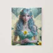 Schöne März Fairy in Daffodien Puzzle (Vertikal)