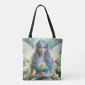 Schöne März Fairy in Daffodien Tasche (Rückseite)