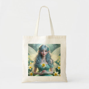 Schöne März Fairy in Daffodien Tragetasche