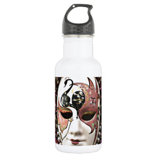 Schöne Maske Edelstahlflasche