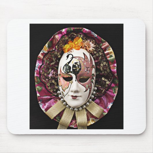 Schöne Maske Mousepad (Vorne)