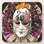 Schöne Maske Untersetzer (Vorderseite)