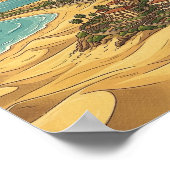 Schöne Maspalomas Gran Canaria Dünen Landschaft Poster (Ecke)