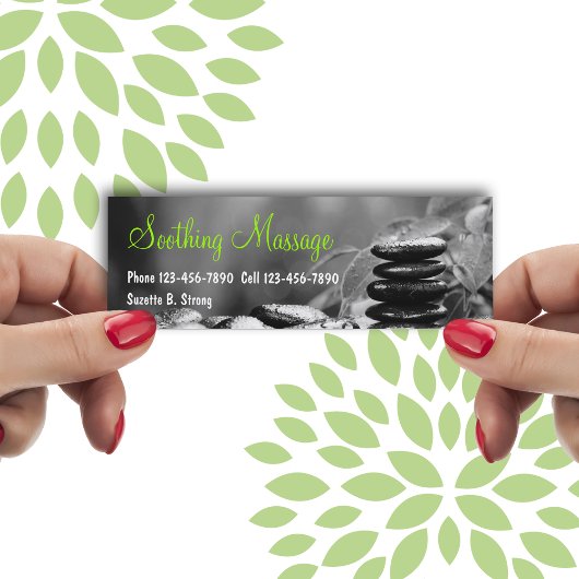 Schöne Massage Mini Business Cards Mini Visitenkarte