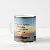 SCHÖNE MATTHEW 19:26 FOTO-DESIGN KAFFEETASSE (Vorderseite Links)