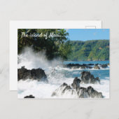 Schöne Maui Coastline Postkarte (Vorne/Hinten)