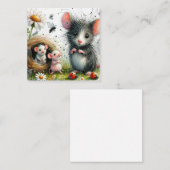 Schöne Maus-Karte Mitteilungskarte (Vorne/Hinten)