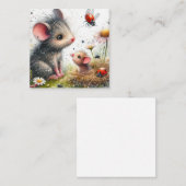 Schöne Maus-Karte Mitteilungskarte (Vorne/Hinten)