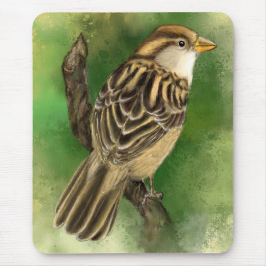 Schöne Maus Pad Little Sparrow Mousepad (Vorne)