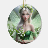 Schöne May Fairy in Lilies of the Valley Keramik Ornament (Links)
