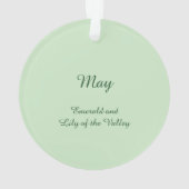 Schöne May Fairy in Lilies of the Valley Ornament (Rückseite)