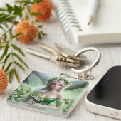 Schöne May Fairy in Lilies of the Valley Schlüsselanhänger (Vorderseite rechts)