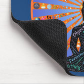 Schöne Mediationsdiskette mit Buddha-Silhouette Mousepad (Ecke)