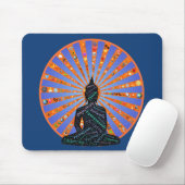 Schöne Mediationsdiskette mit Buddha-Silhouette Mousepad (Mit Mouse)