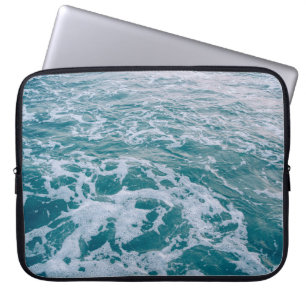 Schöne Meer Marmor Wellen Texturhipster,Hintergrun Laptopschutzhülle