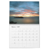 Schöne Meerblick Kalender für das Büro (Feb 2027)
