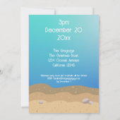 Schöne Meere und Grüße Seefahrt Schöner Urlaub Einladung (Rückseite)