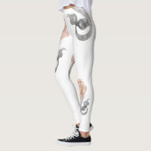 Schöne Meeresgöttin Meerjungfrau Leggings (Links)