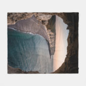 Schöne Meereslandschaft Fleecedecke (Vorderseite (Horizontal))