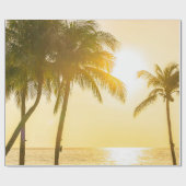 Schöne Meereslandschaft mit Silhouette c Geschenkpapier (Flach)