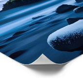 Schöne Meereslandschaft oder zeichnend Plakat (Ecke)