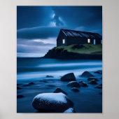 Schöne Meereslandschaft oder zeichnend Plakat (Vorne)