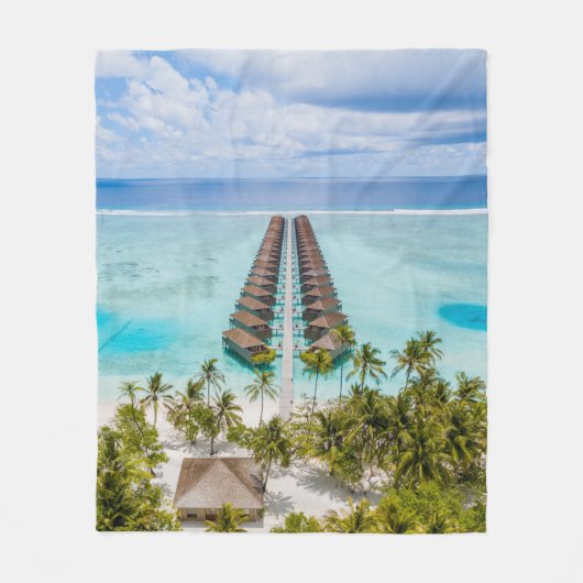 Schöne Meereslebewesen Fleecedecke (Vorderseite)