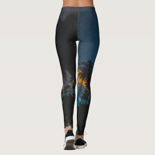 Schöne Meereslebewesen Leggings (Rückseite)