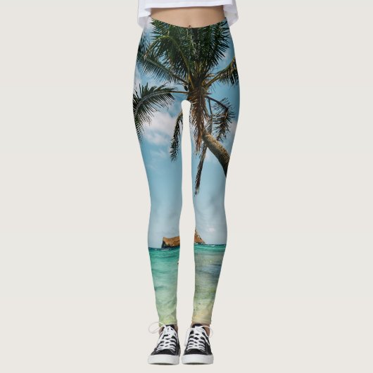Schöne Meereslebewesen Leggings (Vorderseite)