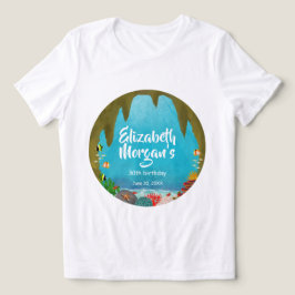 Schöne Meereslebewesen Meeresgrotten-Geburtstag Tri-Blend Shirt