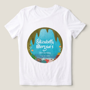 Schöne Meereslebewesen Meeresgrotten-Geburtstag Tri-Blend Shirt