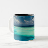 Schöne Meereslebewesen Zweifarbige Tasse (Vorderseite Links)