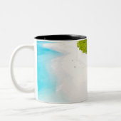 Schöne Meereslebewesen Zweifarbige Tasse (Links)