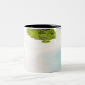 Schöne Meereslebewesen Zweifarbige Tasse (Mittel)