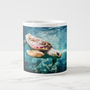 Schöne Meeresschildkröte Jumbo-Tasse