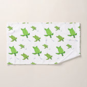 Schöne Meeresschildkröten auf Weiß Badhandtuch Set (Handtuch)