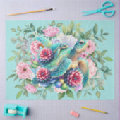 Schöne Meeresschildkröten & blaue Zwerge Dekoupage Seidenpapier (Basteln)