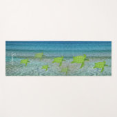 Schöne Meeresschildkröten und Kalligraphie Yogamatte (Vorderseite (Horizontal))