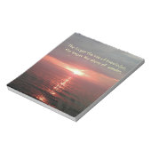 Schöne Meeressonnengang Inspiration Zitat Notizblock (Rotiert)